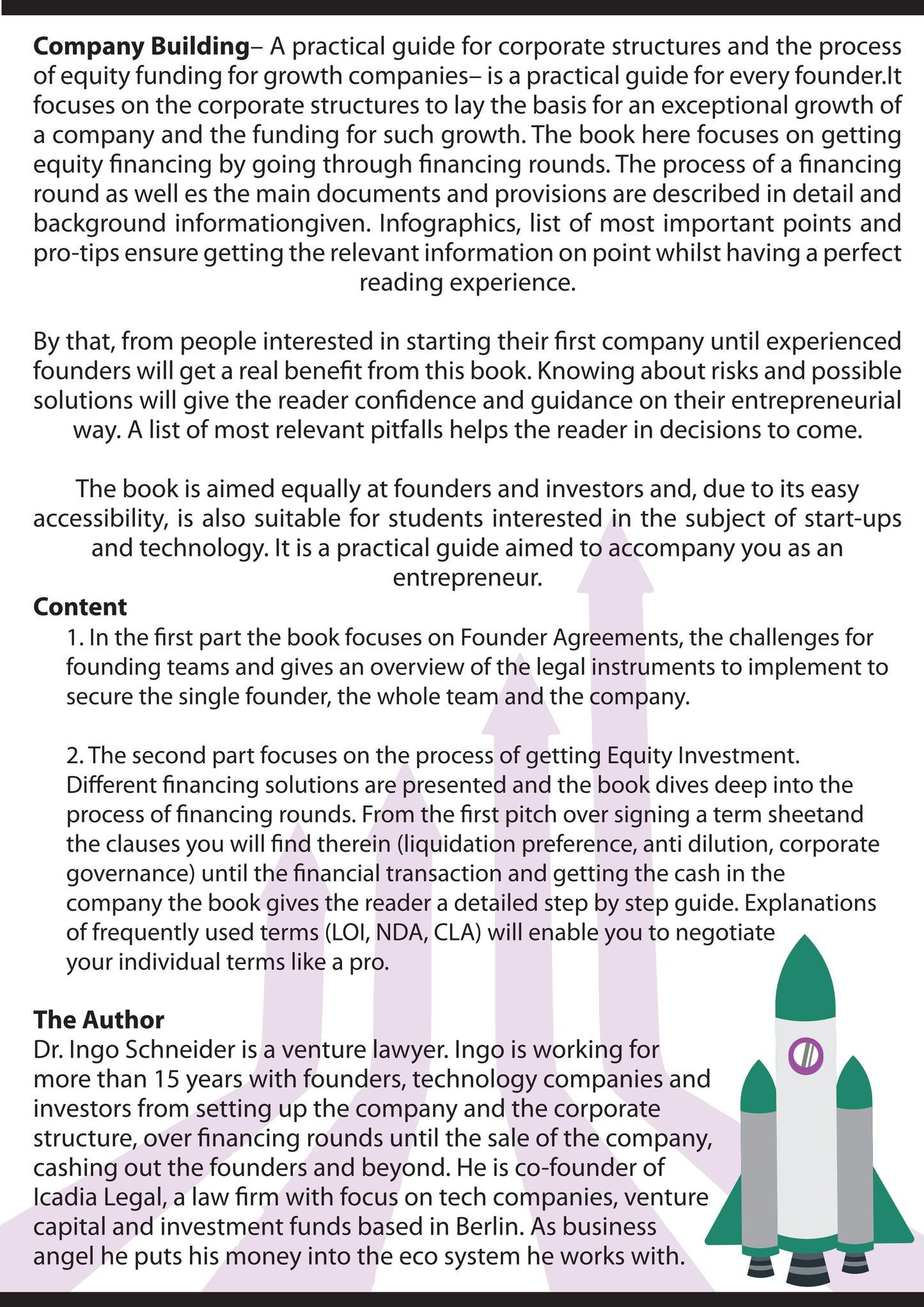 Company Building - a Practical Guide for Corporate Structures and the Process of Equity Funding for Growth Companies